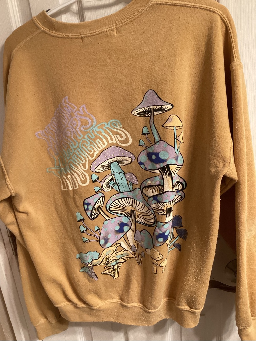Urban Outfitters, Mustard Color, Crewneck Sweatshirt Size  Medium - Picture 3 of 4